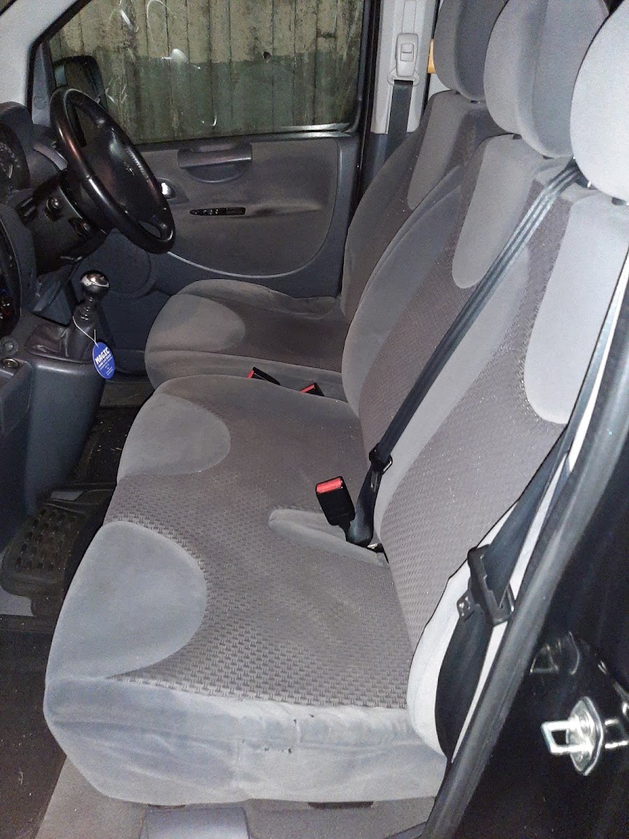 Interior of an 8-seater private hire minibus